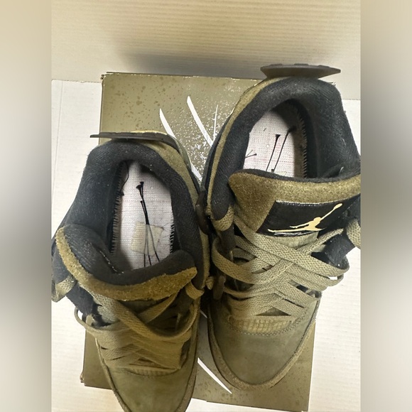 Size 8- Jordan 4 SE Retro Low Craft - Olive OG BOX Good Condition - Picture 4 of 11